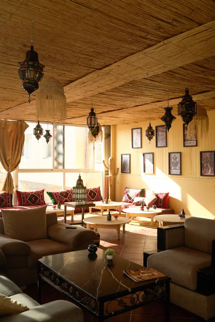 Surf residence accommodation in Tamraght Morocco with private rooms for a surf camp stay near Agadir